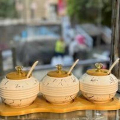 طقم برطمان بورسلين رخامى